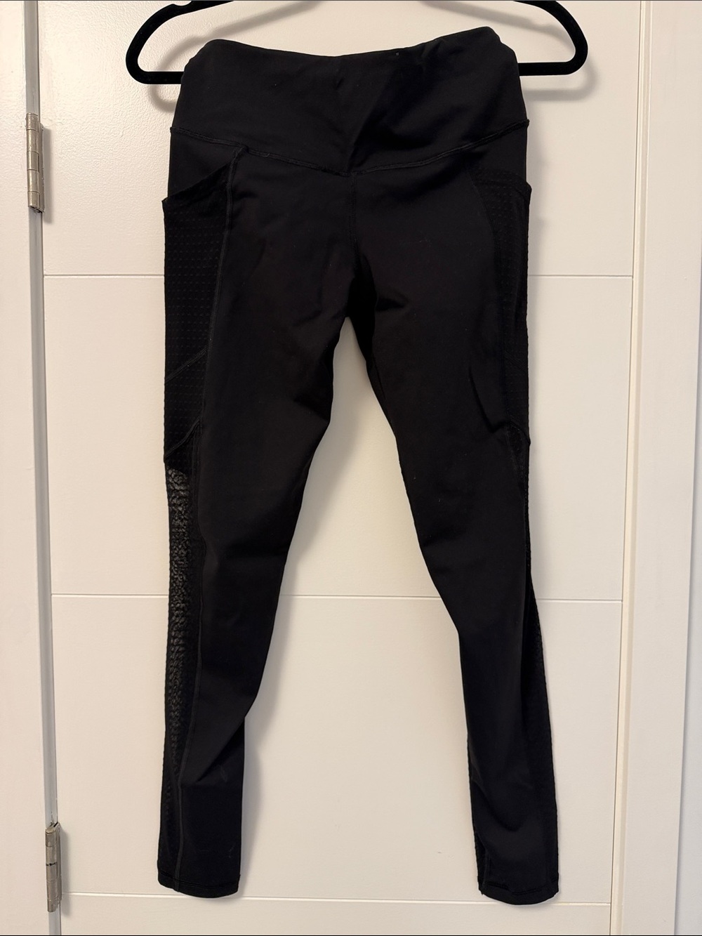 Victoria's Secret Black High-Waist Mesh Side Leggings